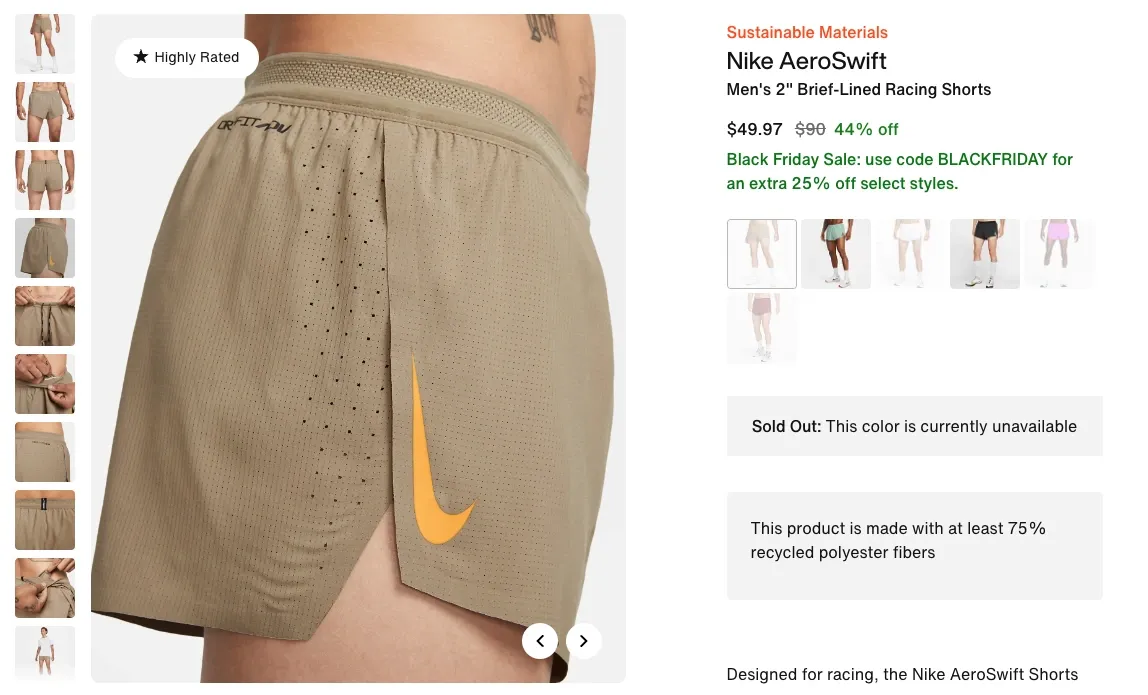 Nike Aeroswift Shorts Image 3.webp